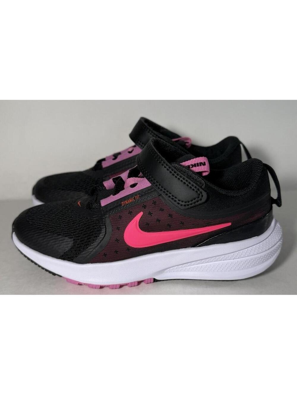 NIKE Star Runner 5 (PS) Kids Shoes Off Noir/Hyper Pink